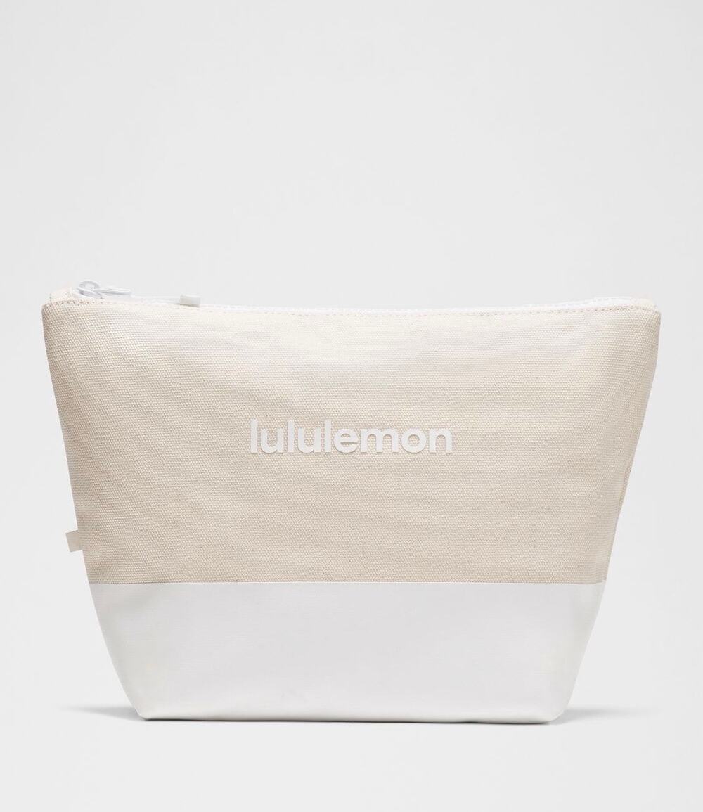 Lululemon Don’t Leave Me Behind Pouch Canvas White NWT